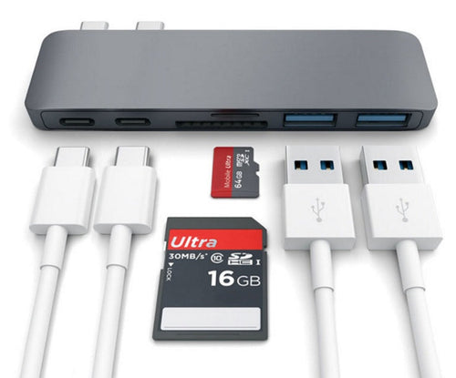 Compatible with Apple , USB Type C Hub to TF SD Card Reader Hub 3.0