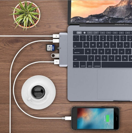 Compatible with Apple , USB Type C Hub to TF SD Card Reader Hub 3.0