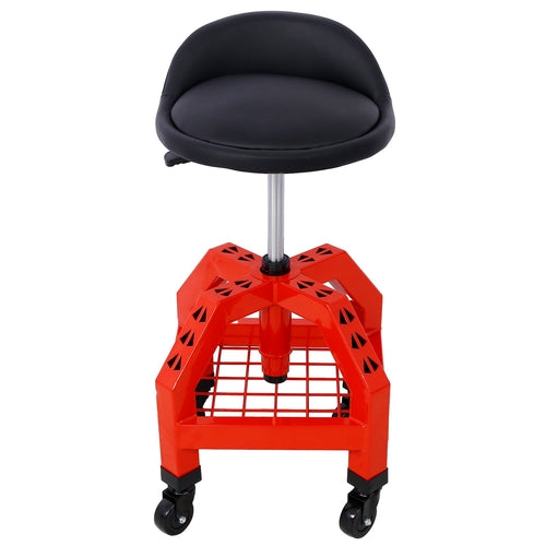 Pneumatic 360 Degree Swivel Stool, Mechanics Rolling Creeper Seat,