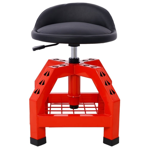 Pneumatic 360 Degree Swivel Stool, Mechanics Rolling Creeper Seat,