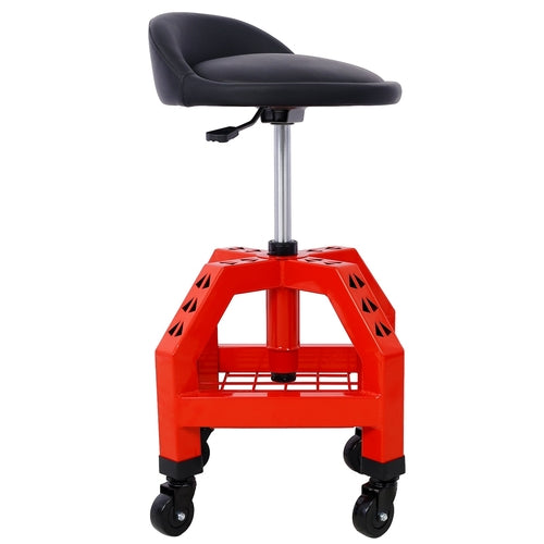 Pneumatic 360 Degree Swivel Stool, Mechanics Rolling Creeper Seat,