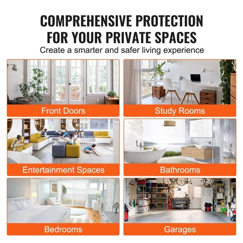 VEVOR Smart Door Knob, Biometric Door Lock Bluetooth Smart Lock,