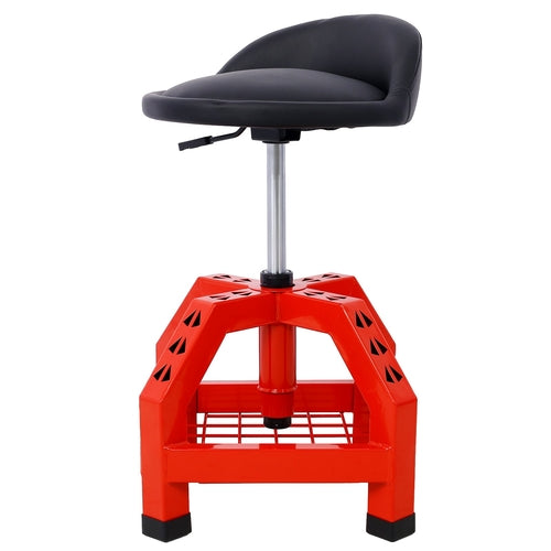 Pneumatic 360 Degree Swivel Stool, Mechanics Rolling Creeper Seat,